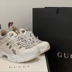Buying Gucci Flashtrek Sneakers White Crystals